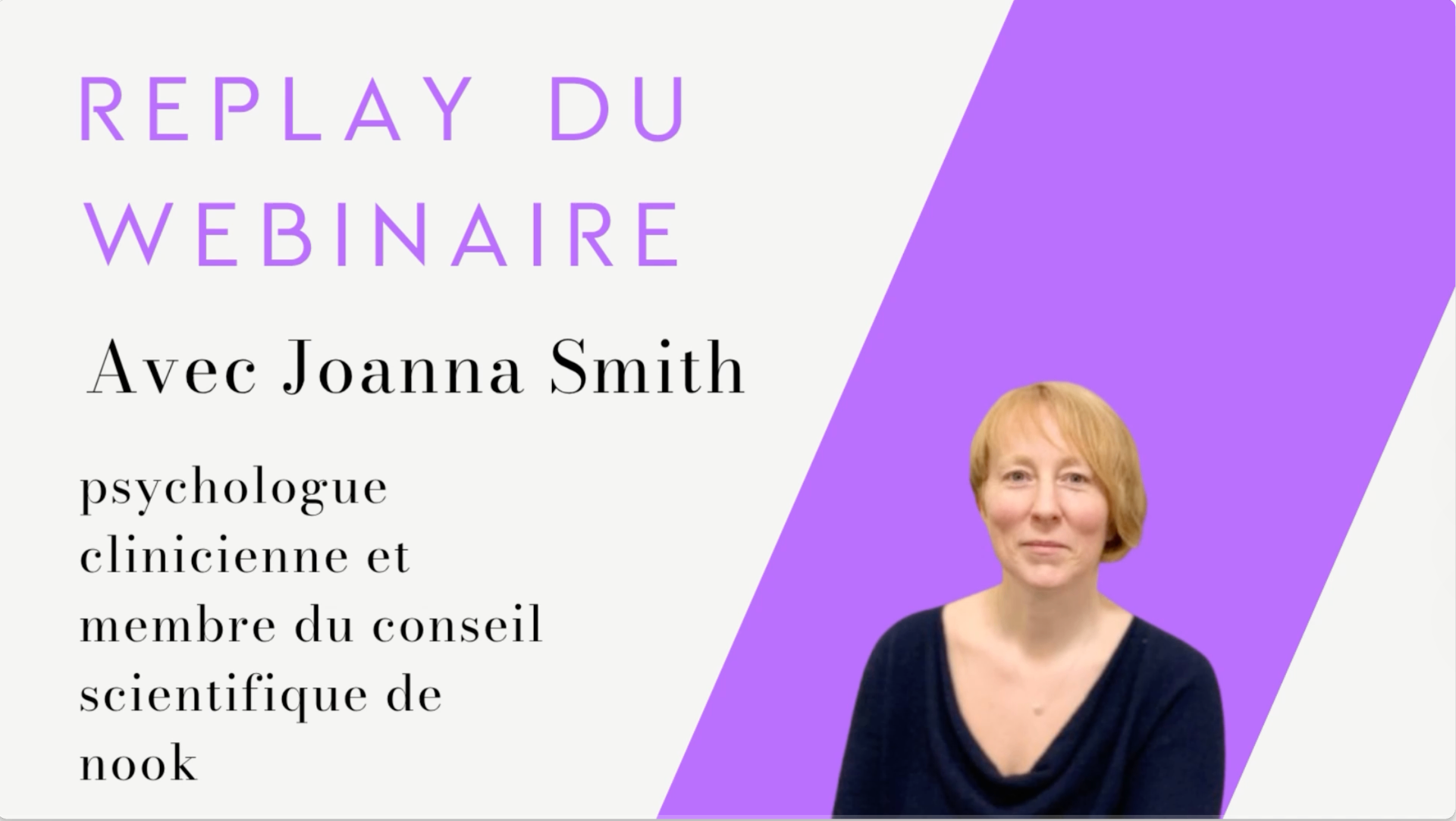 Replay du webinaire